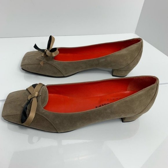 ROBERT CLERGERIE PARIS Suede Ribbon shoe SZ 8 Never Worn - Picture 1 of 16